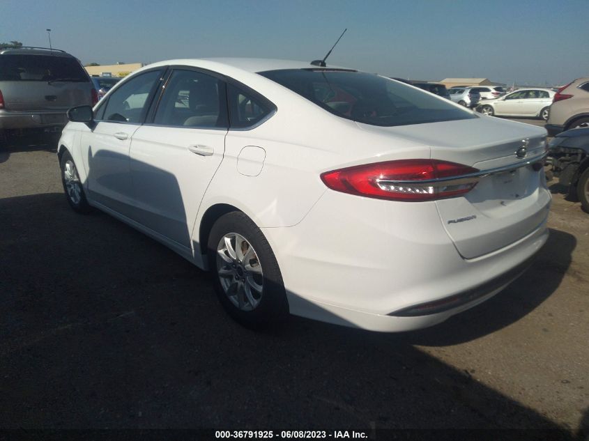 2017 Ford Fusion S VIN: 3FA6P0G70HR200841 Lot: 36791925