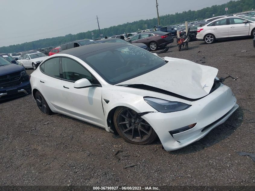 2022 Tesla Model 3 Long Range Dual Motor All-Wheel Drive VIN: 5YJ3E1EB0NF274533 Lot: 36798927