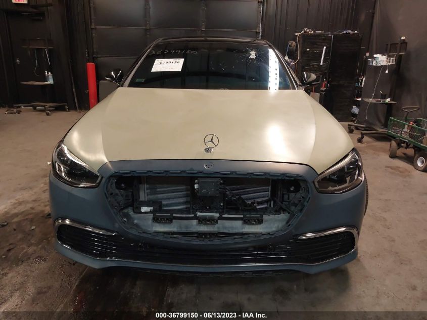 2021 Mercedes-Benz S 580 4Matic VIN: W1K6G7GB6MA017882 Lot: 36799150