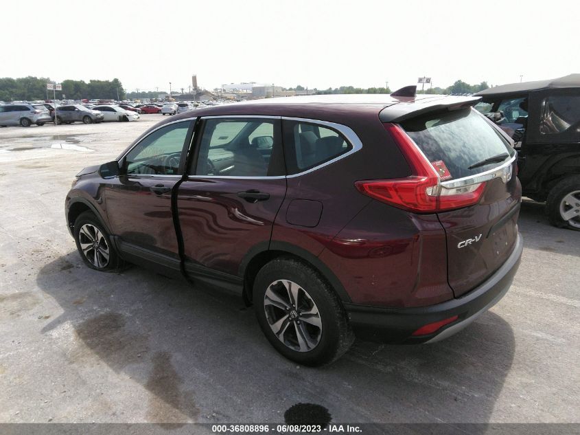 2018 Honda Cr-V Lx VIN: 2HKRW6H3XJH229880 Lot: 36808896