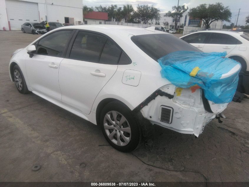 2020 Toyota Corolla Le VIN: JTDEPRAE8LJ015053 Lot: 36809538