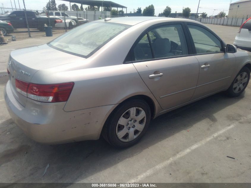 2007 Hyundai Sonata Gls VIN: 5NPET46C47H255804 Lot: 36815856