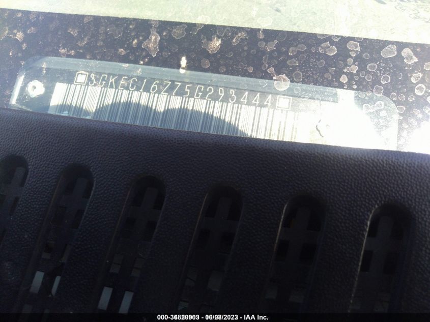 2005 GMC Yukon Xl 1500 Slt VIN: 3GKEC16Z75G293444 Lot: 36820903