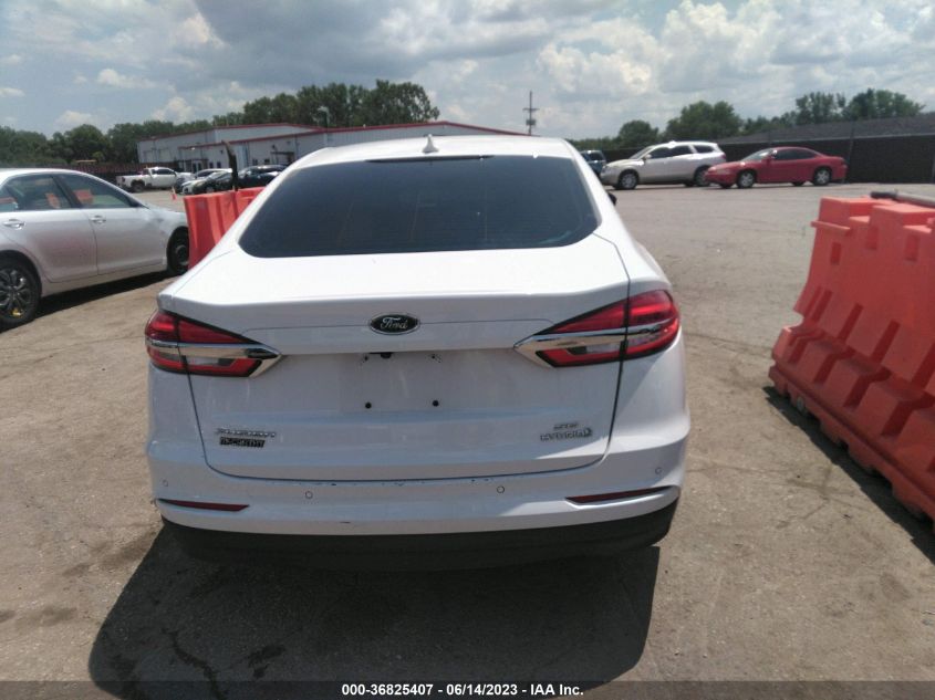 2019 Ford Fusion Hybrid Se VIN: 3FA6P0LU5KR190021 Lot: 36825407