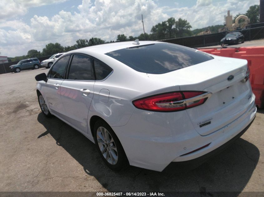 2019 Ford Fusion Hybrid Se VIN: 3FA6P0LU5KR190021 Lot: 36825407