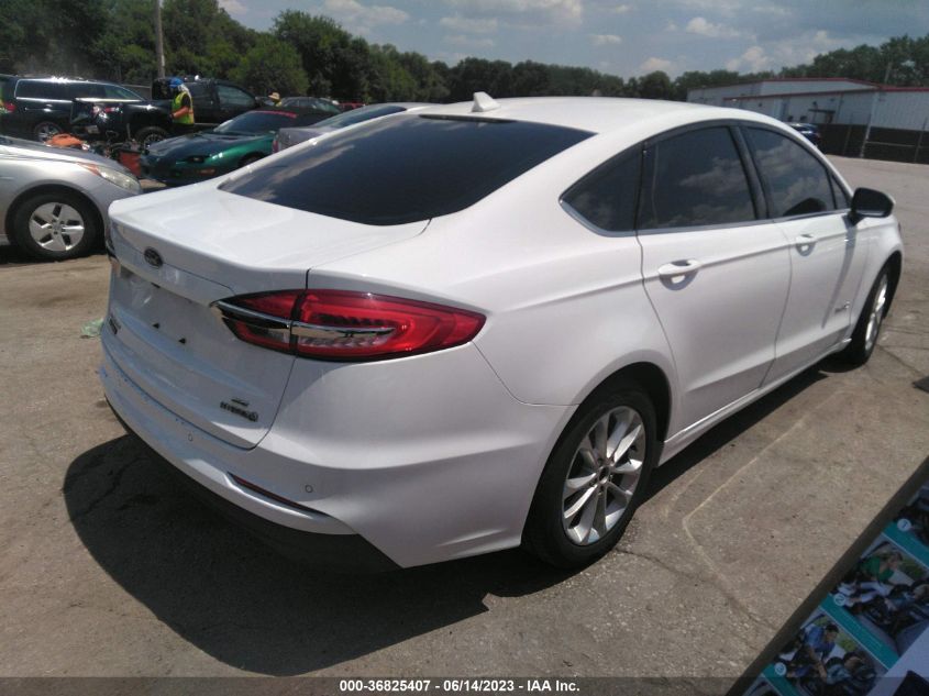 2019 Ford Fusion Hybrid Se VIN: 3FA6P0LU5KR190021 Lot: 36825407