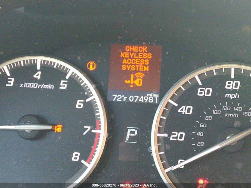 2013 Acura Ilx 2.0L VIN: 19VDE1F76DE009966 Lot: 36829270