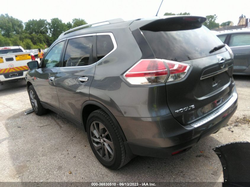 2016 Nissan Rogue Sl VIN: 5N1AT2MV2GC759413 Lot: 36830510