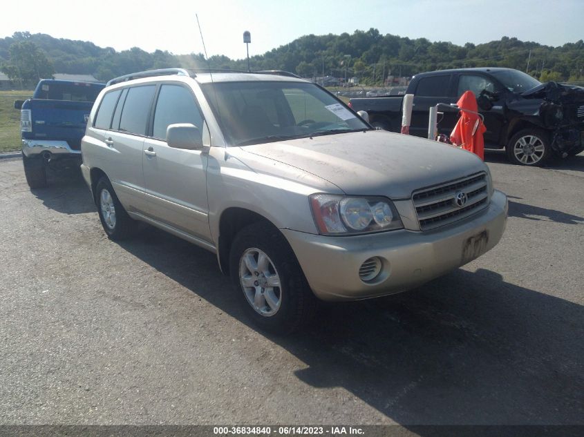 2002 Toyota Highlander V6 (A4) VIN: JTEHF21A320092935 Lot: 36834840