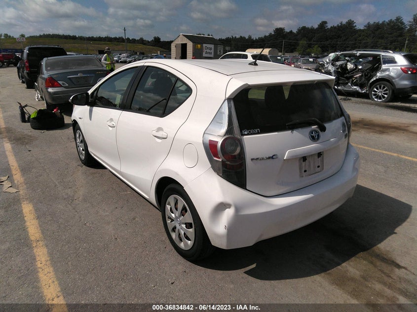2012 Toyota Prius C Two VIN: JTDKDTB35C1518934 Lot: 36834842