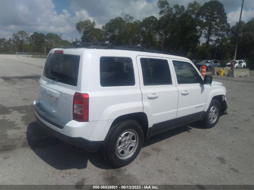 2014 Jeep Patriot Sport VIN: 1C4NJPBA1ED883074 Lot: 36838501