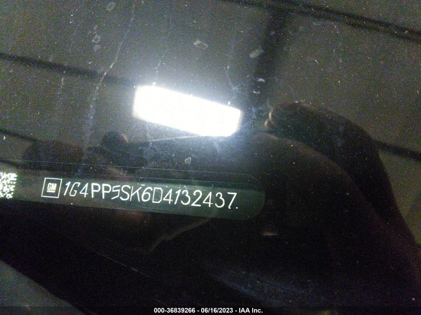 2013 Buick Verano VIN: 1G4PP5SK6D4132437 Lot: 36839266