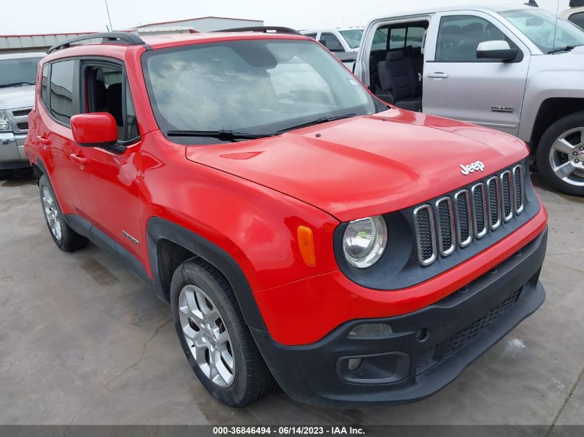 2015 Jeep Renegade Latitude VIN: ZACCJABT0FPB59551 Lot: 36846494