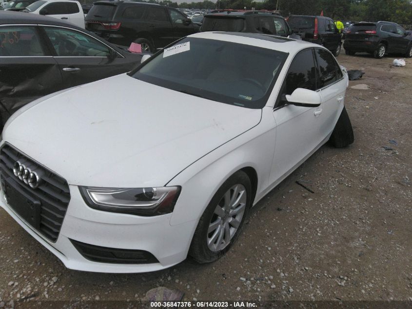 VIN WAUBFAFL2DN031870 2013 AUDI A4 no.2