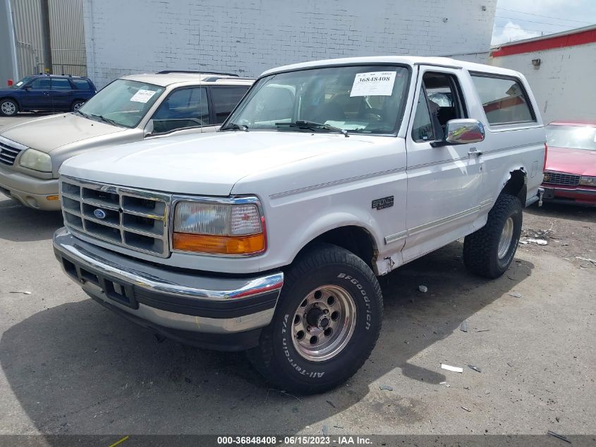 1996 Ford Bronco U100 VIN: 1FMEU15H2TLB84015 Lot: 36848408