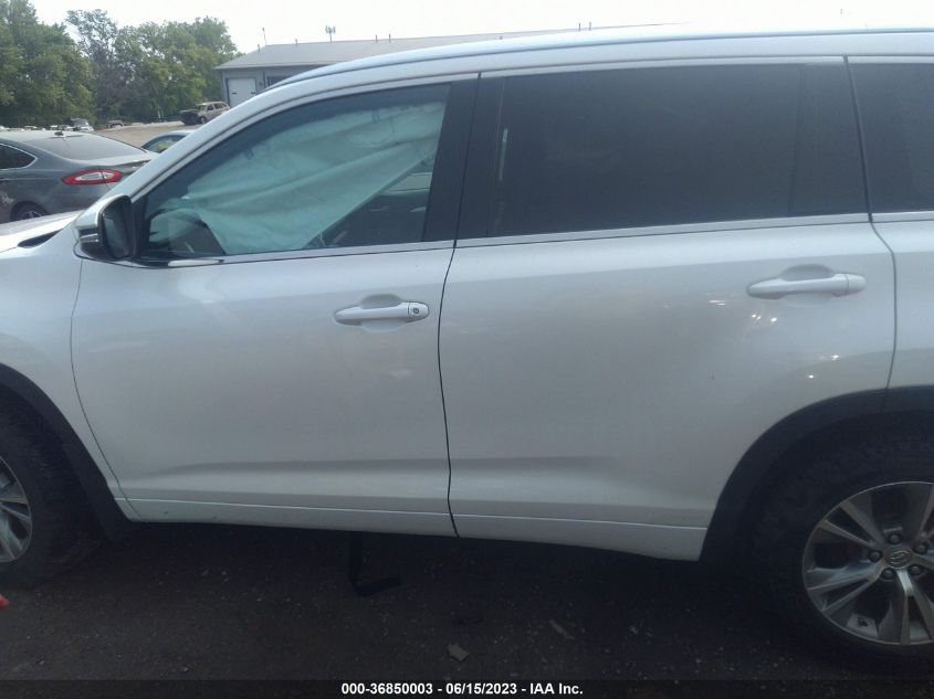 2014 Toyota Highlander Xle V6 VIN: 5TDJKRFH0ES023816 Lot: 36850003