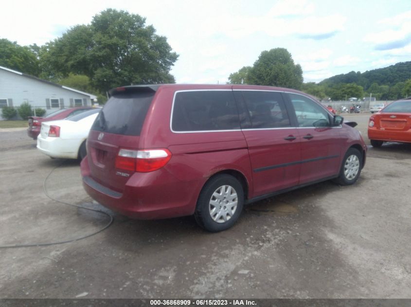 2005 Honda Odyssey Lx VIN: 5FNRL38265B032983 Lot: 36868909