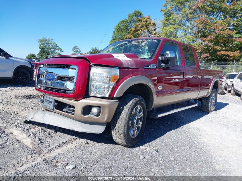 2014 Ford F-350 Lariat VIN: 1FT8W3BTXEEA65782 Lot: 36873879