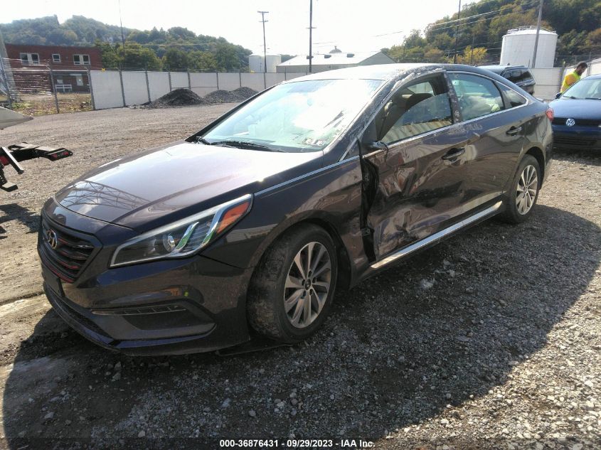 2015 Hyundai Sonata Sport VIN: 5NPE34AF7FH045827 Lot: 36876431