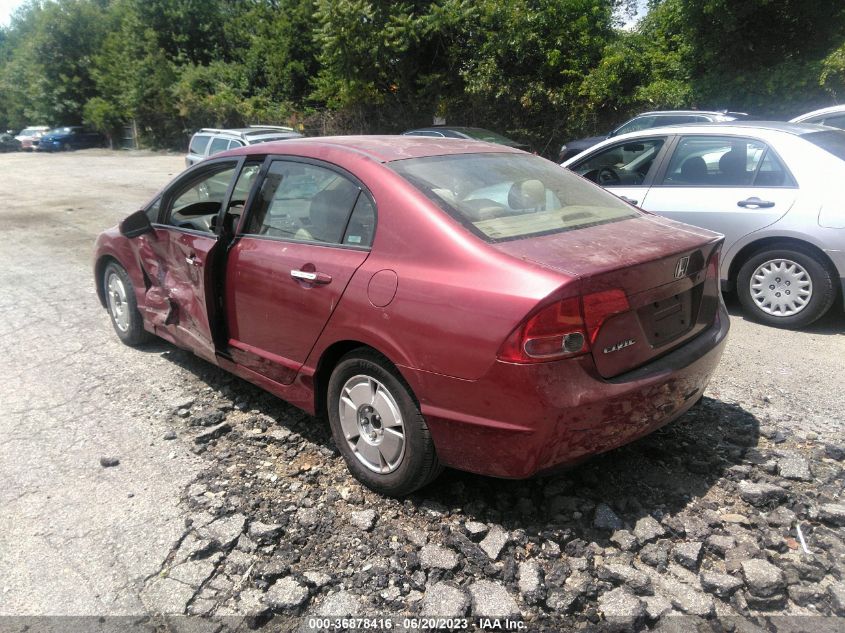 2008 Honda Civic Lx VIN: 2HGFA16518H502122 Lot: 36878416