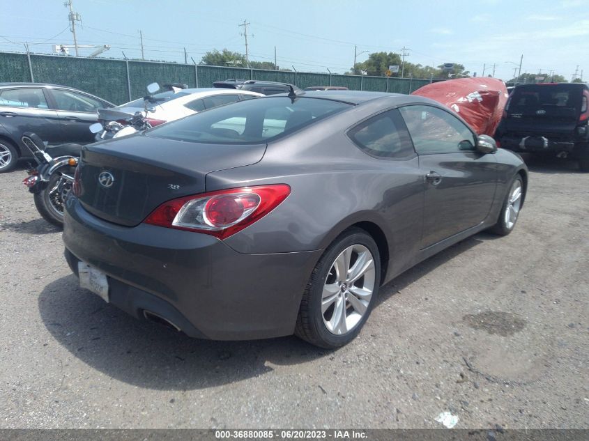 2012 Hyundai Genesis Coupe 3.8 Grand Touring VIN: KMHHU6KH7CU077762 Lot: 36880085