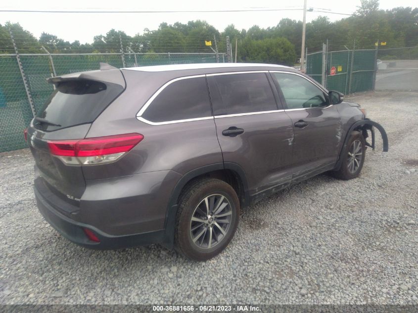 5TDJZRFH0KS959376 2019 Toyota Highlander Xle