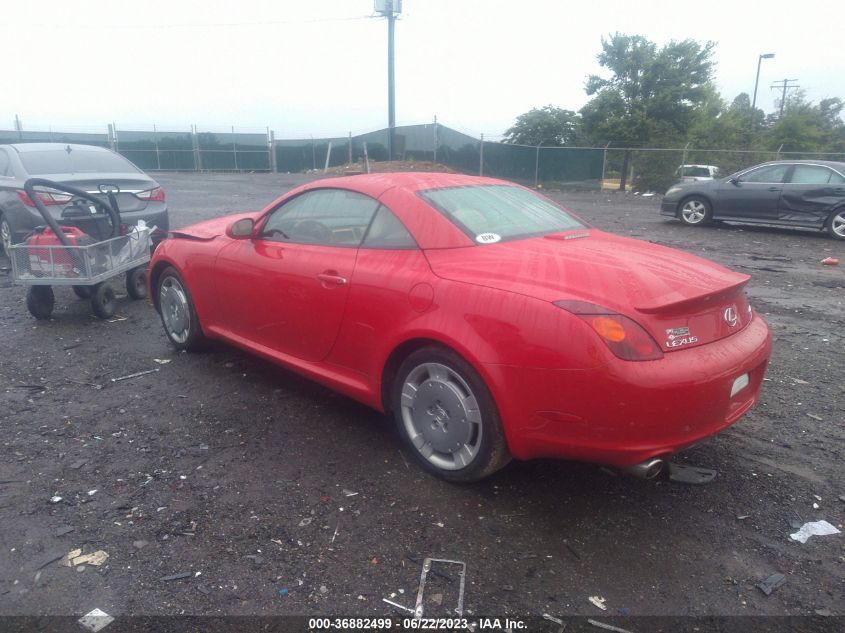 2002 Lexus Sc 430 VIN: JTHFN48Y720030613 Lot: 36882499