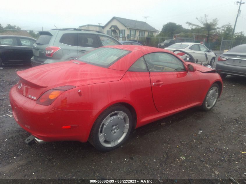 2002 Lexus Sc 430 VIN: JTHFN48Y720030613 Lot: 36882499