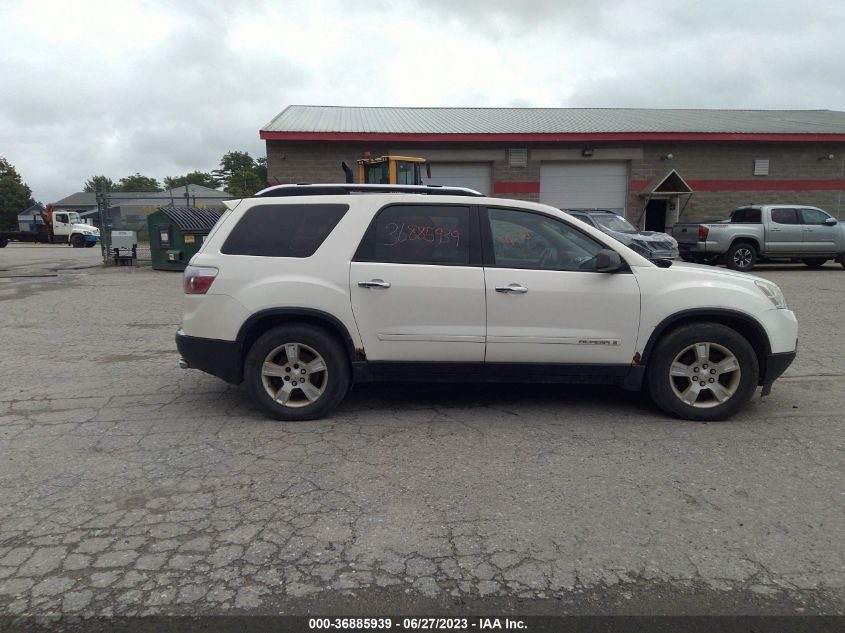 1GKEV13777J130839 2007 GMC Acadia Sle-1