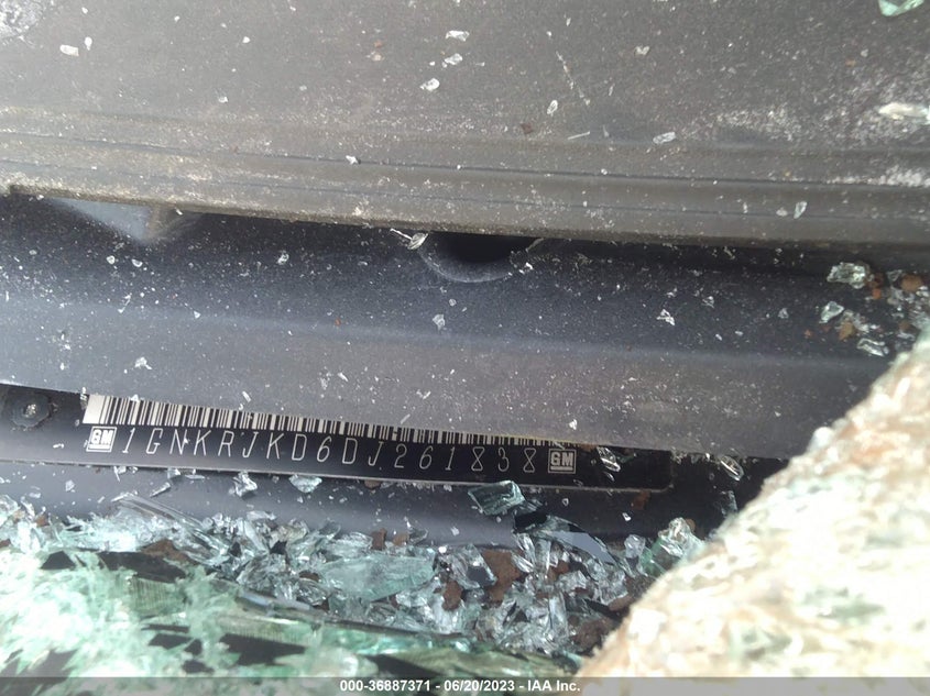 2013 Chevrolet Traverse 2Lt VIN: 1GNKRJKD6DJ261838 Lot: 36887371