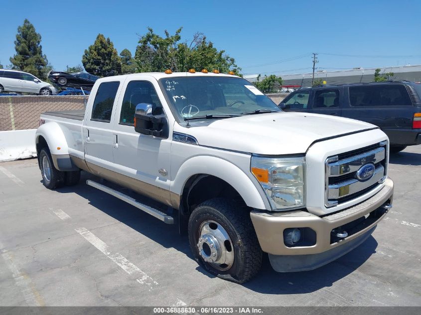 1FT8W3DT4DEA78183 2013 Ford F-350 Lariat