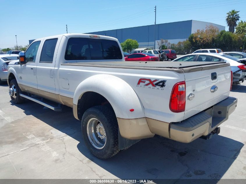 2013 Ford F-350 Lariat VIN: 1FT8W3DT4DEA78183 Lot: 36888630