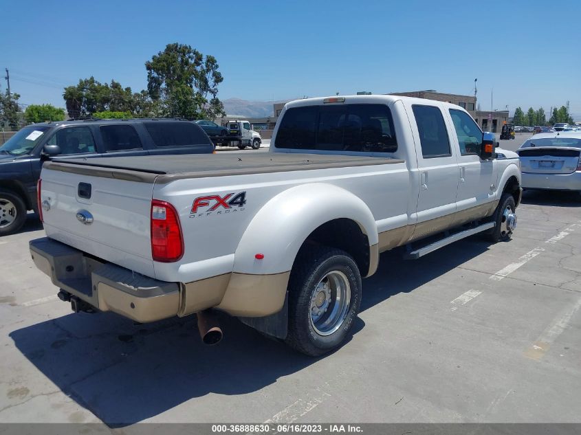 2013 Ford F-350 Lariat VIN: 1FT8W3DT4DEA78183 Lot: 36888630