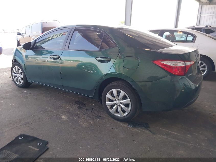 2015 Toyota Corolla L/Le/S/S Plus/Le Plus VIN: 5YFBURHE2FP253594 Lot: 36892158