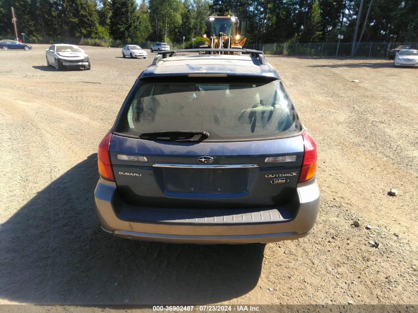 2005 Subaru Outback 3.0R L.l. Bean Edition VIN: 4S4BP86C354308781 Lot: 36902487