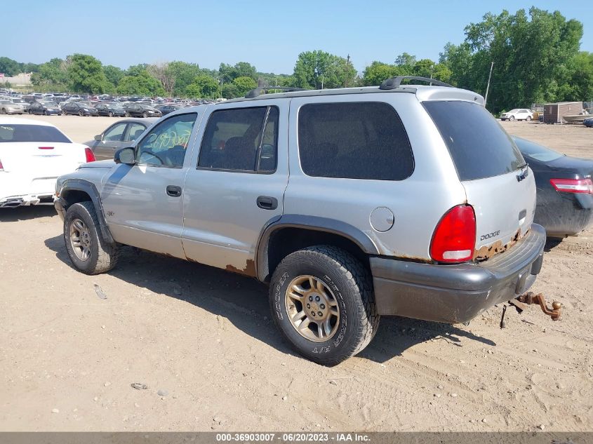 2002 Dodge Durango Sport VIN: 1B4HS38N82F128501 Lot: 36903007