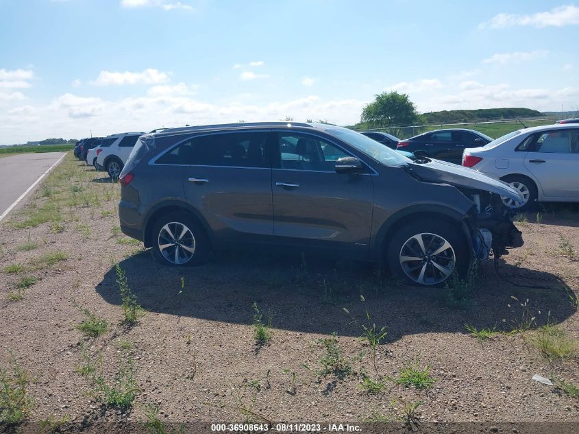 2019 Kia Sorento 3.3L Ex VIN: 5XYPHDA53KG492545 Lot: 36908643