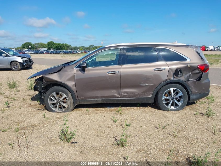 2019 Kia Sorento 3.3L Ex VIN: 5XYPHDA53KG492545 Lot: 36908643