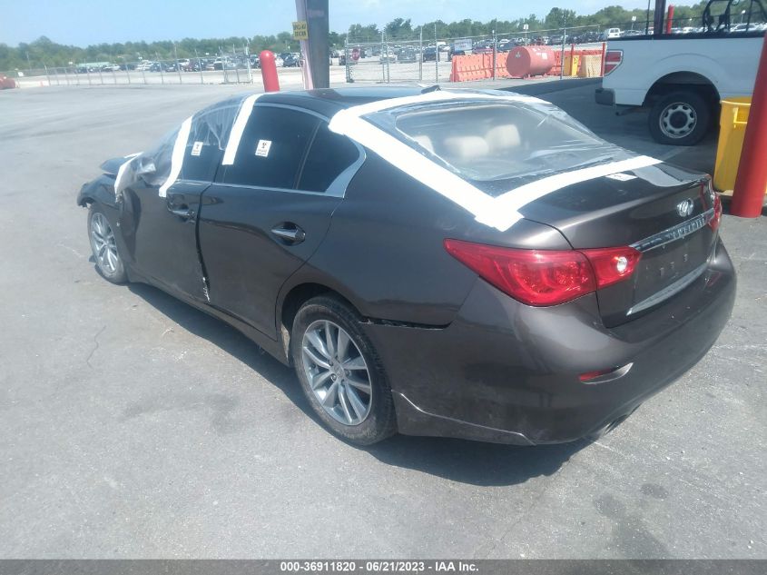 2014 Infiniti Q50 Premium VIN: JN1BV7AP3EM692143 Lot: 36911820