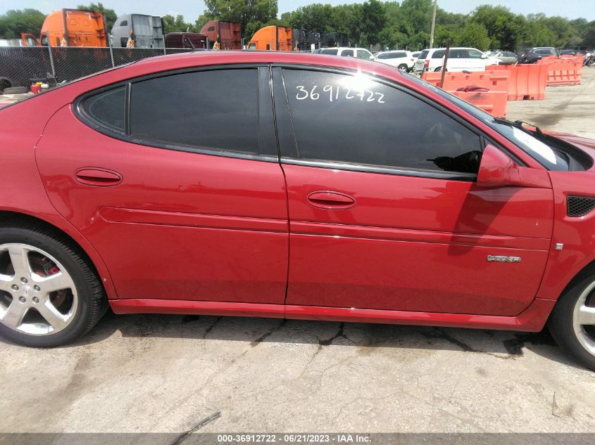 2008 Pontiac Grand Prix Gxp VIN: 2G2WC55C881166966 Lot: 36912722