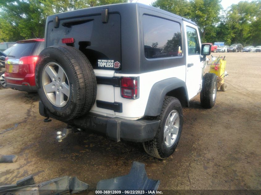 2017 Jeep Wrangler Sport 4X4 VIN: 1C4AJWAG5HL596992 Lot: 36912809