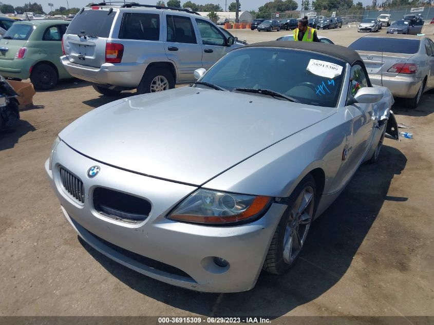 2003 BMW Z4 3.0I VIN: 4USBT53473LU01098 Lot: 36915309