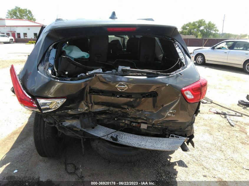 2019 Nissan Pathfinder Sl VIN: 5N1DR2MM5KC619559 Lot: 36920178