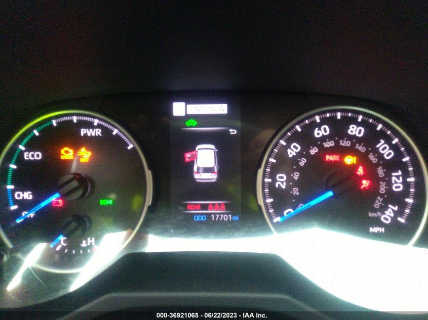 2022 Toyota Rav4 Xle Premium Hybrid VIN: JTMB6RFV8ND062695 Lot: 36921065