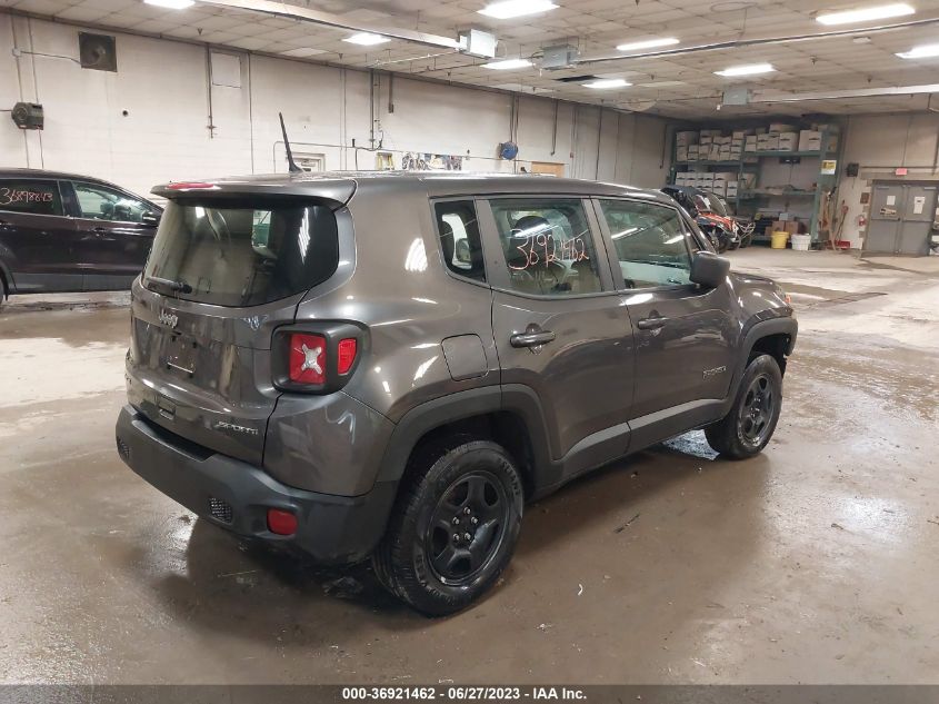 2019 Jeep Renegade Sport 4X4 VIN: ZACNJBAB4KPK88680 Lot: 36921462