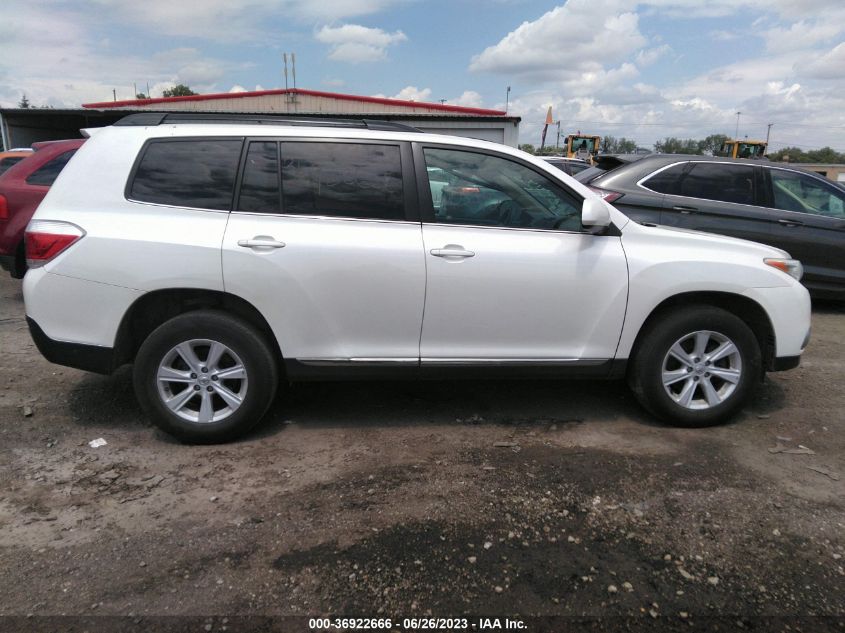 2013 Toyota Highlander Se V6 VIN: 5TDBK3EH6DS250140 Lot: 36922666