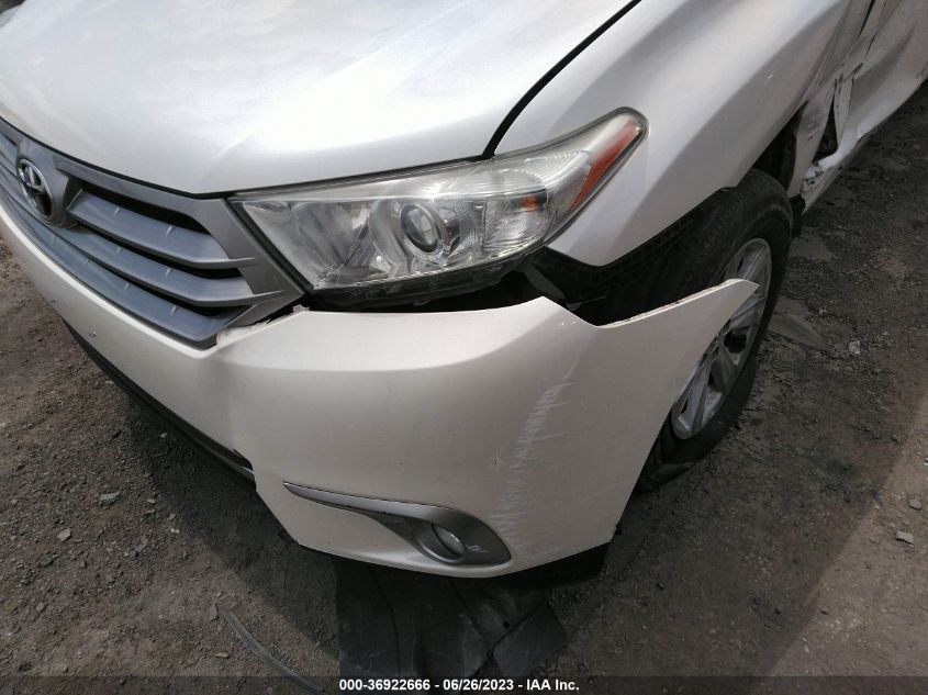 2013 Toyota Highlander Se V6 VIN: 5TDBK3EH6DS250140 Lot: 36922666