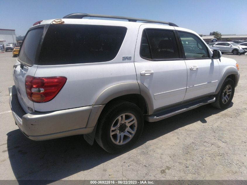 2004 Toyota Sequoia Sr5 V8 VIN: 5TDZT34A74S221438 Lot: 36922816