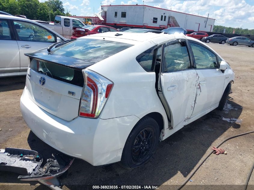 JTDKN3DU6E0390019 2014 Toyota Prius Three