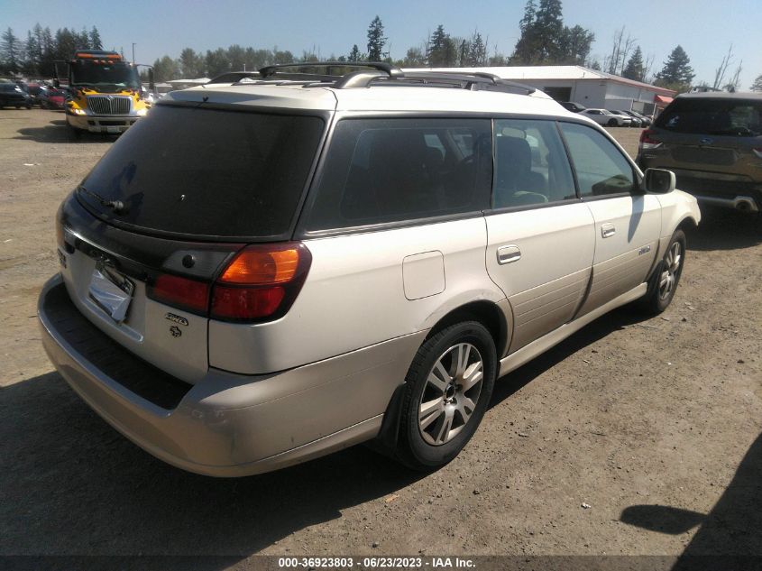 2004 Subaru Outback H6-3.0 W/35Th Anniversary Edition VIN: 4S3BH815147637468 Lot: 36923803